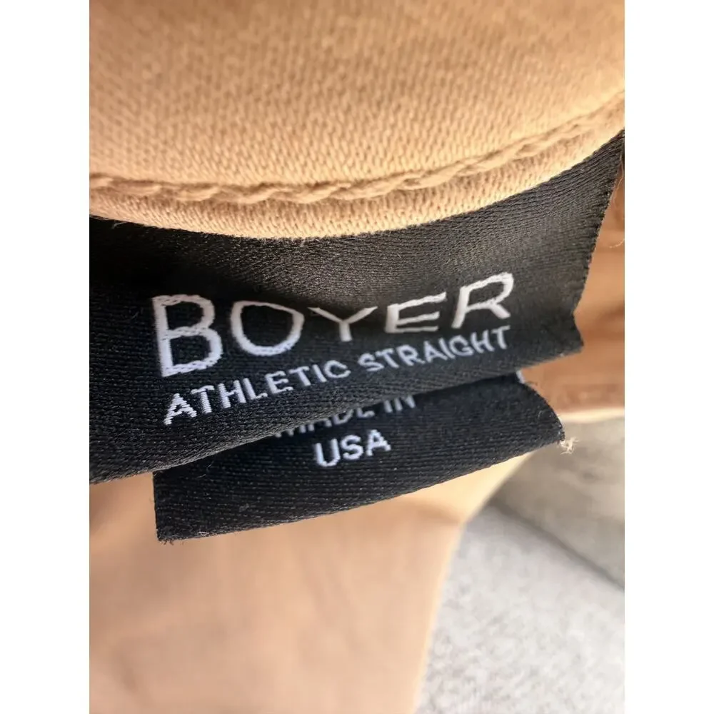 Trinidad 3 Boyer Mens 35 x 29 Tan Athletic Straight Leg Stretch Jeans USA Made